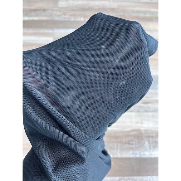 NWT - Meshki Lindsay Black Ruched Side Mesh Skirt Size M - Picture 5 of 7